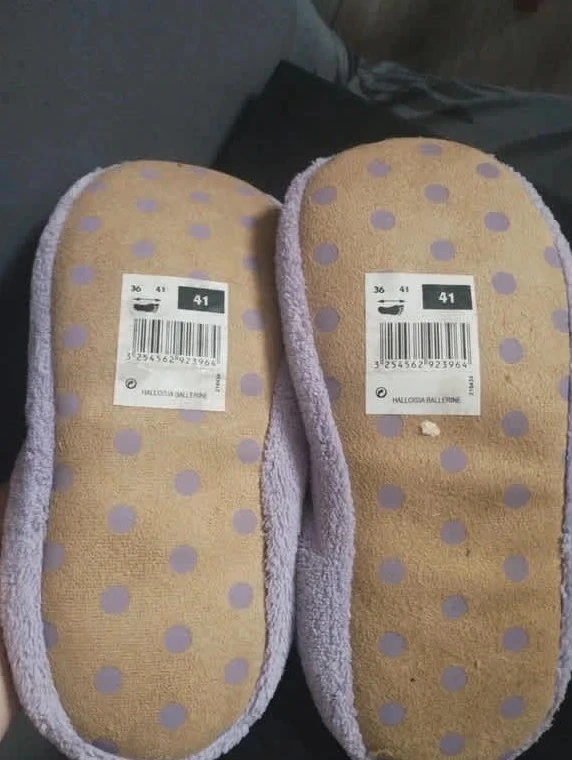 Chaussons/ballerines roxos, Auchan, novos, P40 – photo 2